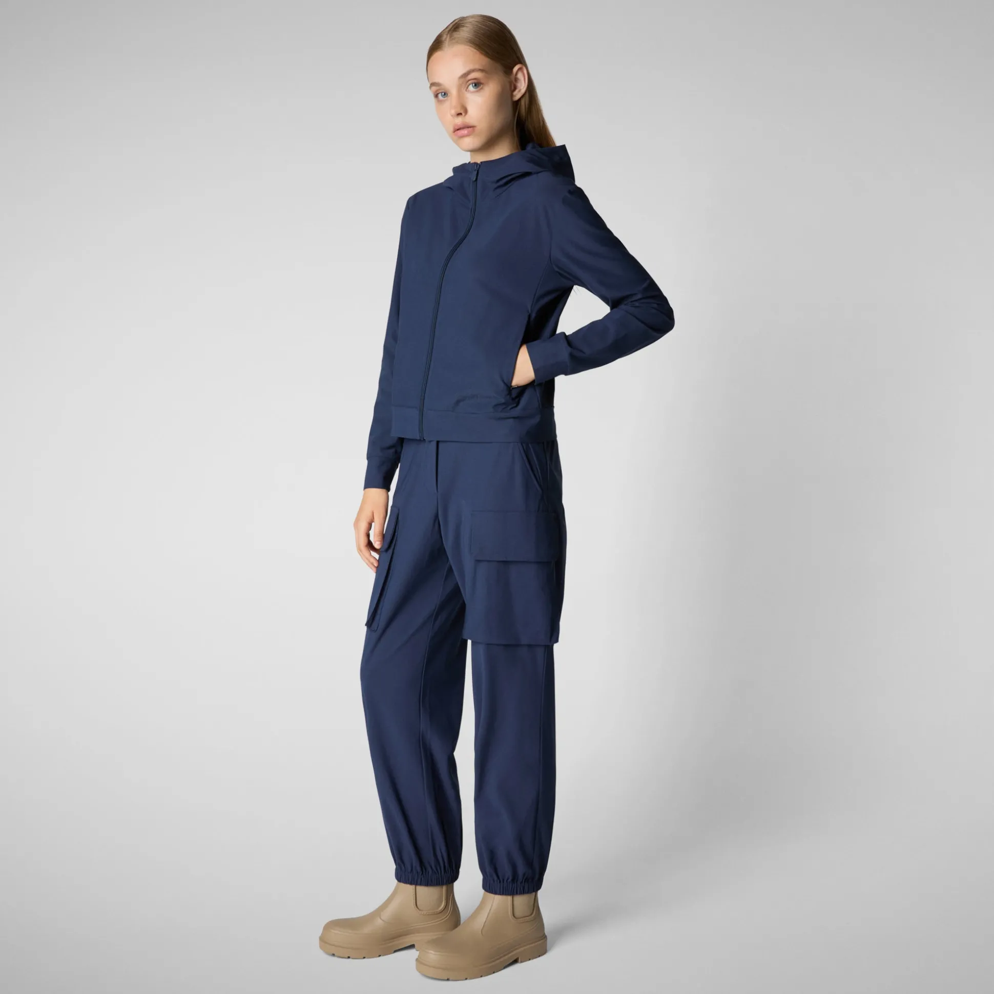 Women's cargo pants Gosy in Navy blue