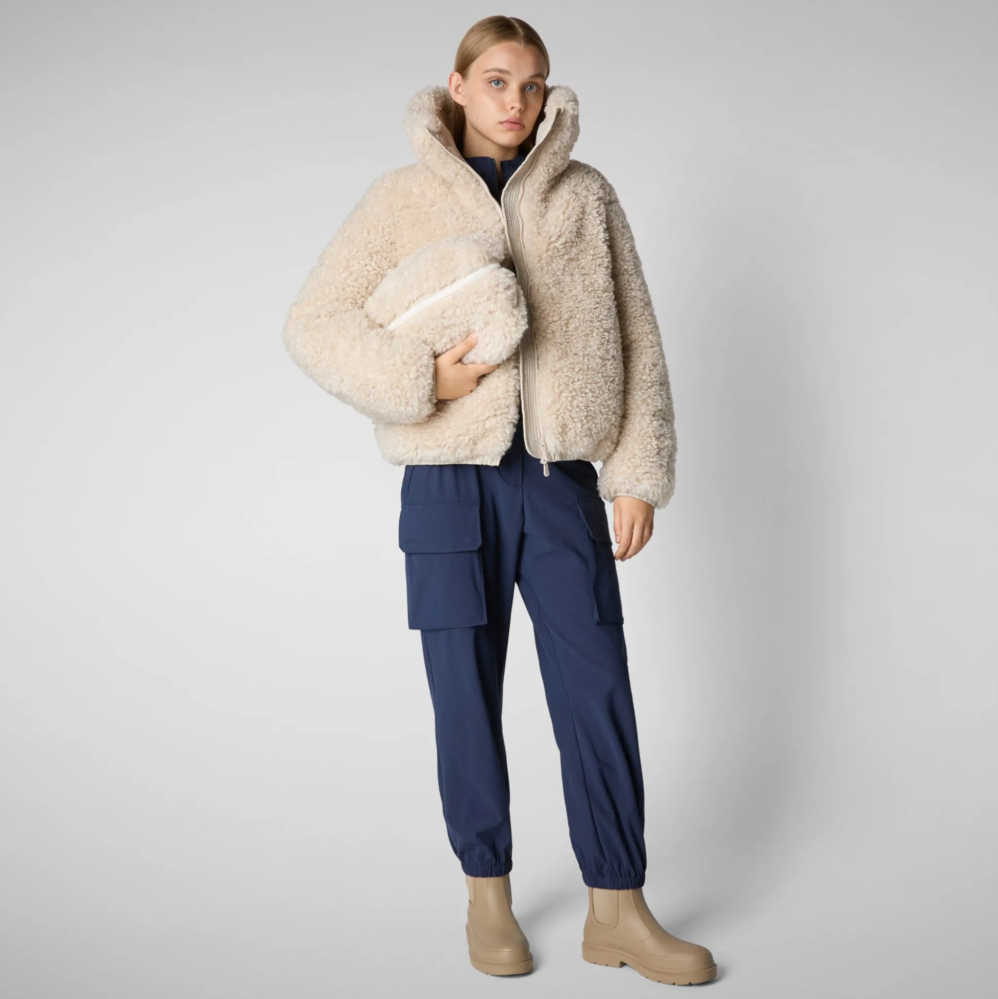 Women's cargo pants Gosy in Navy blue