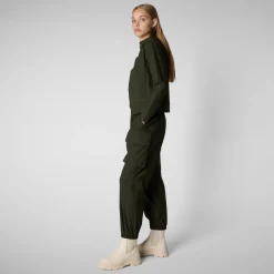 Women's cargo pants Gosy in land green
