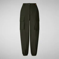 Women's cargo pants Gosy in land green
