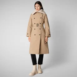Women's coat Katrina in stardust beige