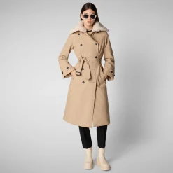 Women's coat Katrina in stardust beige