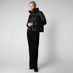 Women's Elsie Puffer Jacket in Black