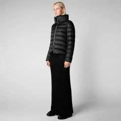 Women's Elsie Puffer Jacket in Black