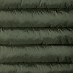 Women's Hooded Animal free Puffer Coat Saffron in Thyme Green