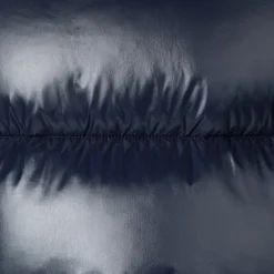 Women's Hooded Animal free Puffer Vest Iria in blue black