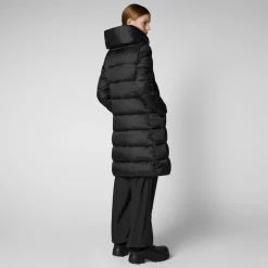 Women's Hooded Animal free Puffer Lysa Coat Black