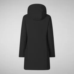 Women's Hooded Coat Leyla in black