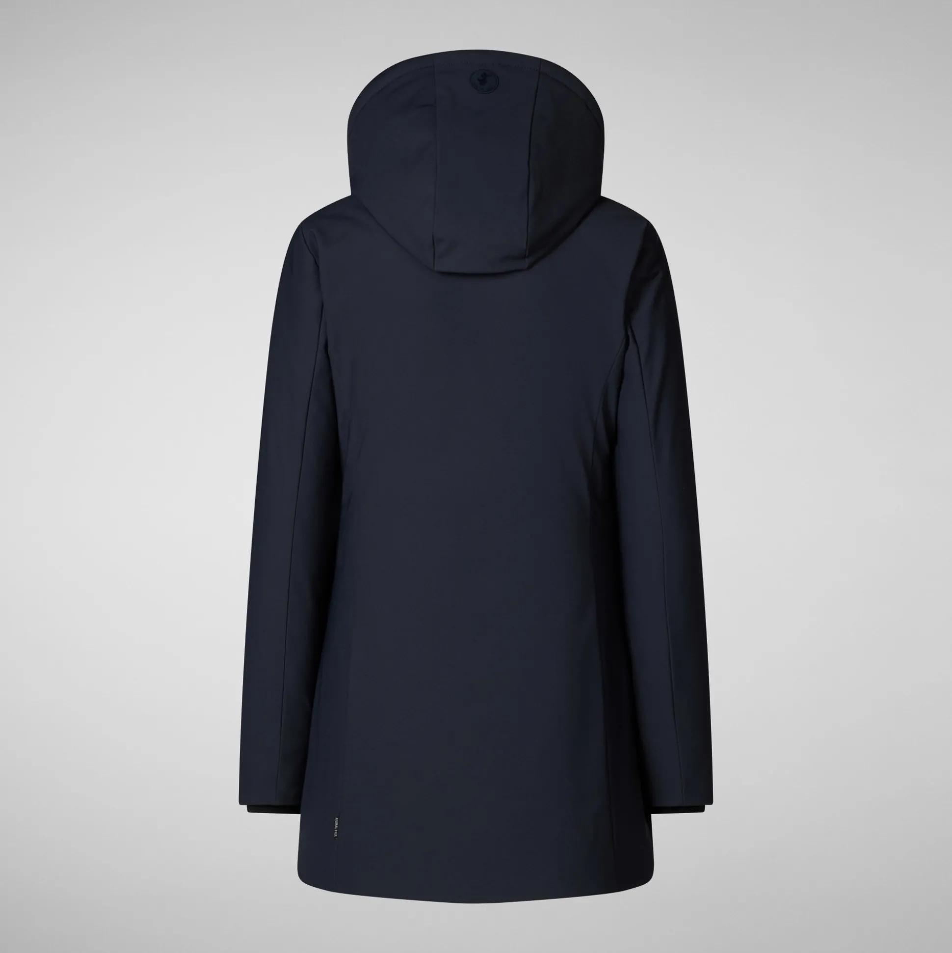 Women's Hooded Coat Lila in blue black