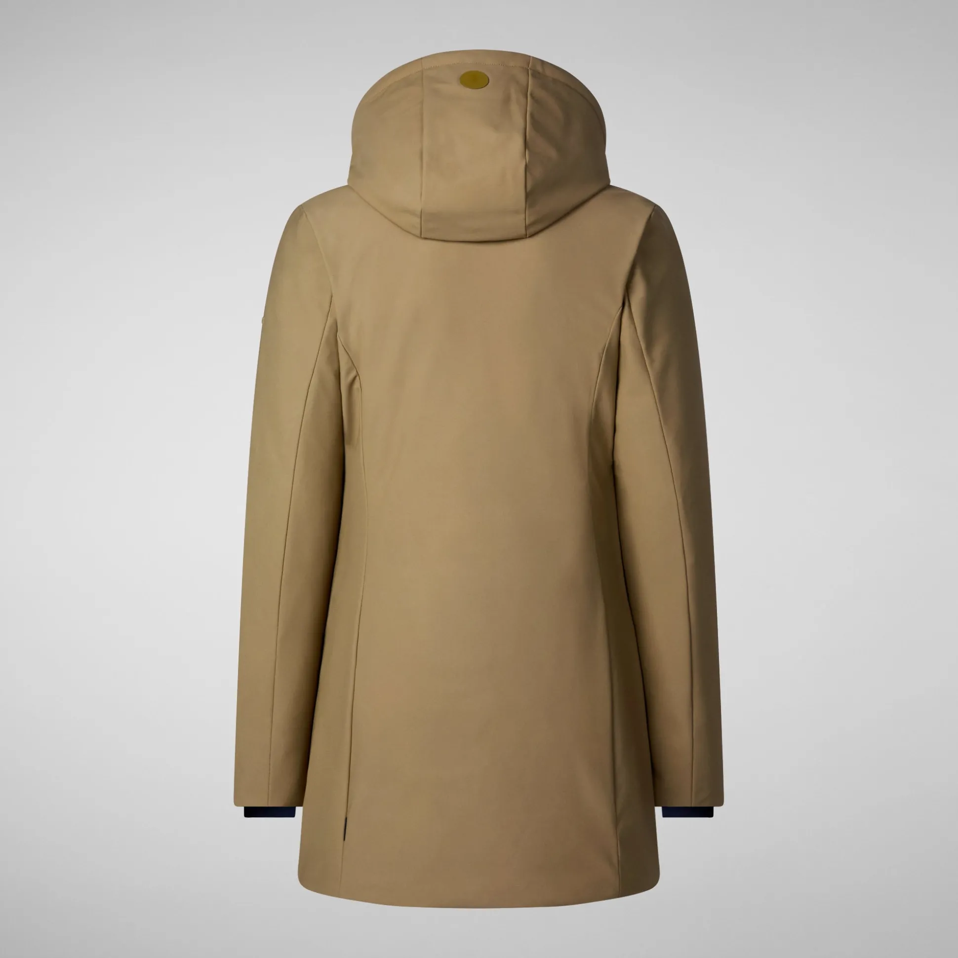 Women's Hooded Coat Lila in Husk Green