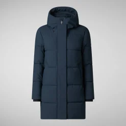 Women's Hooded Parka Bethany in blue black