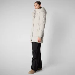 Women's Hooded Parka Bethany in Rainy Beige