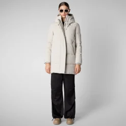 Women's Hooded Parka Bethany in Rainy Beige