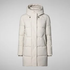 Women's Hooded Parka Bethany in Rainy Beige