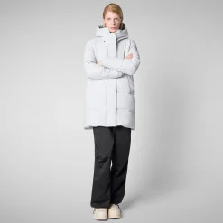 Women's Hooded Parka Bethany in Fog Grey