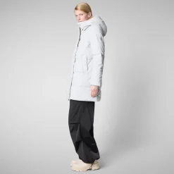 Women's Hooded Parka Bethany in Fog Grey