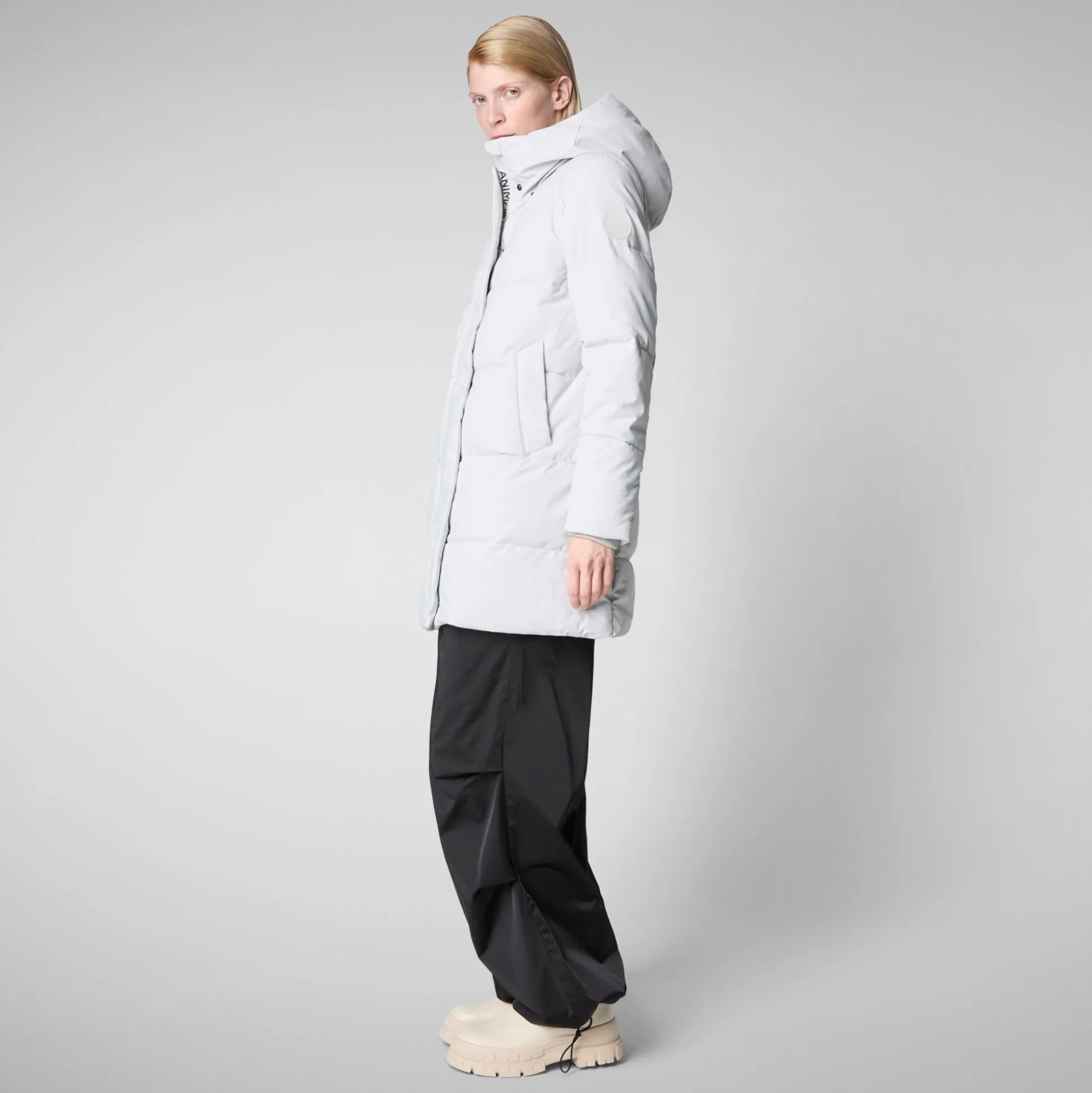 Women's Hooded Parka Bethany in Fog Grey