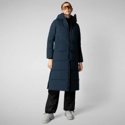 Women's Hooded Parka Missy in blue black