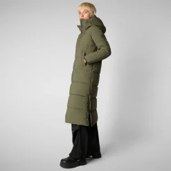 Women's Hooded Parka Missy in laurel green