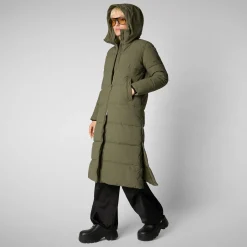 Women's Hooded Parka Missy in laurel green