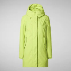 Women's hooded parka nellie in lichen green