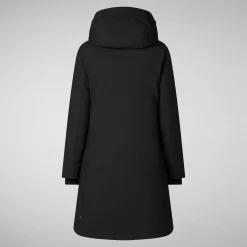 Women's hooded parka Sienna in black