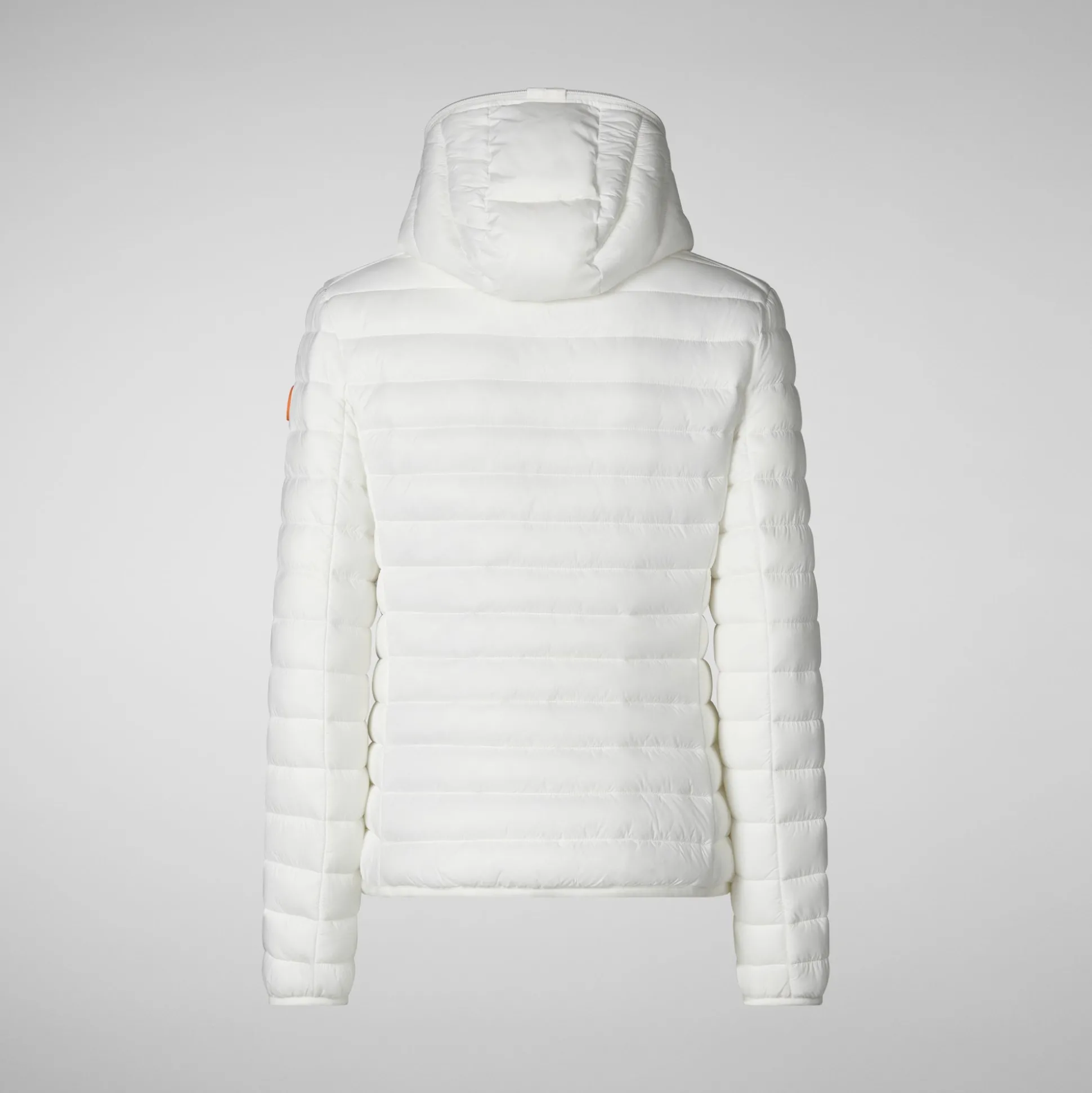 Women's Hooded Puffer Jacket Daisy in Off White