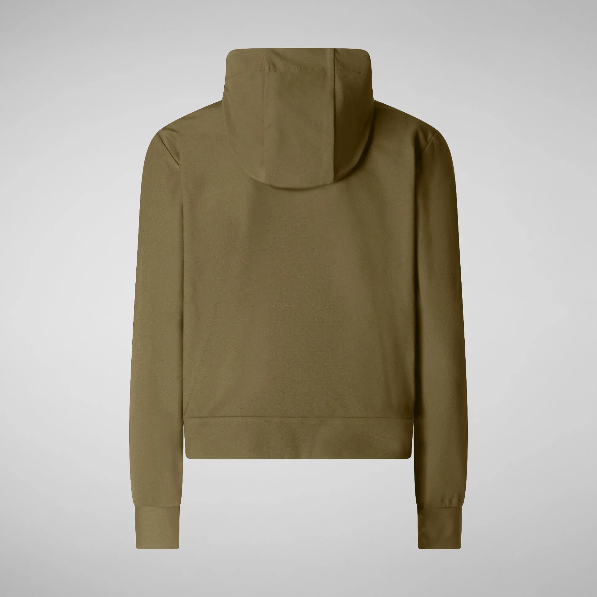 Women's hooded sweatshirt Pear in husk green