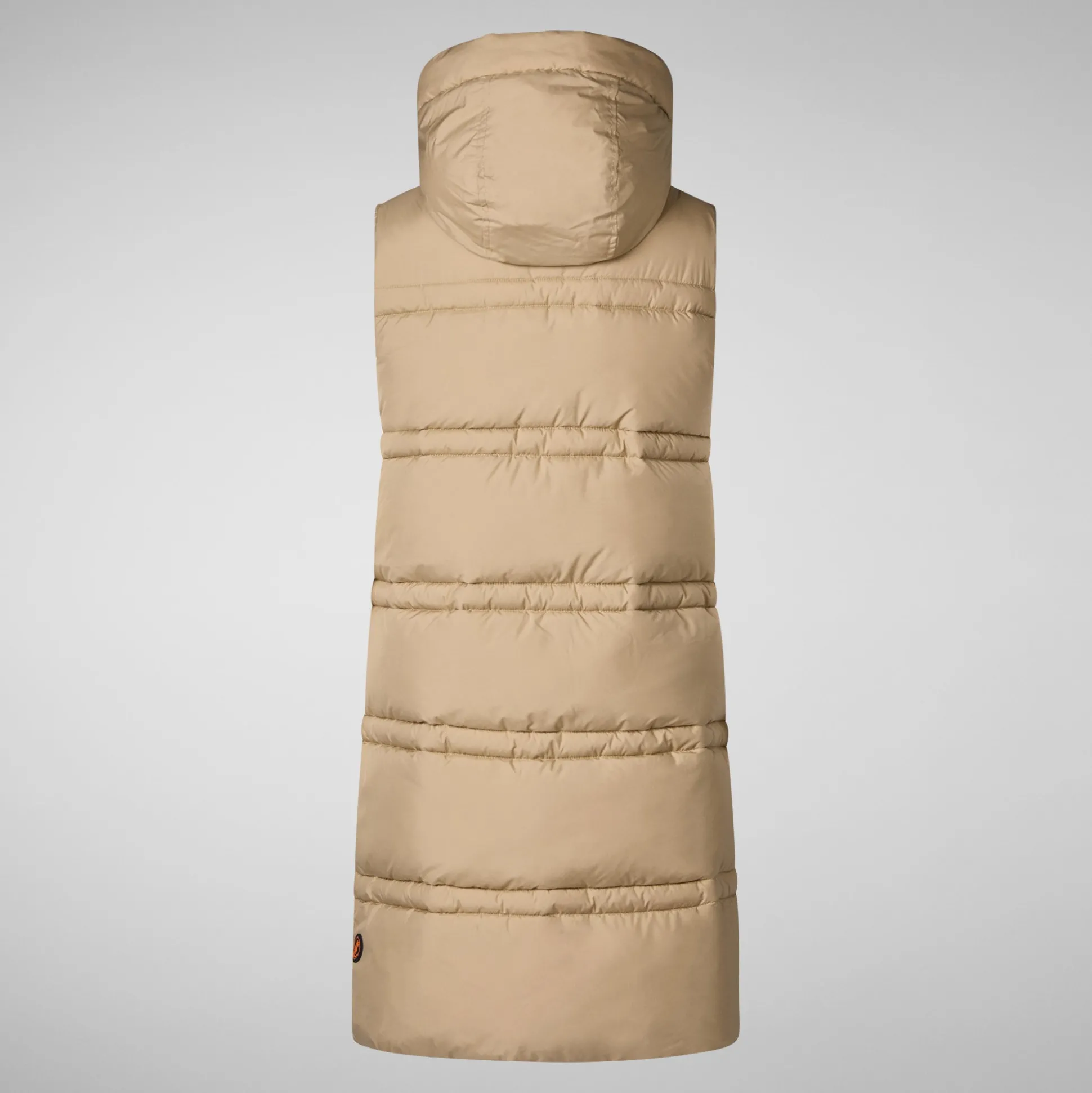 Women's hooded vest Judee in stardust beige