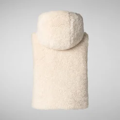 Women's hooded vest Klara in shore beige