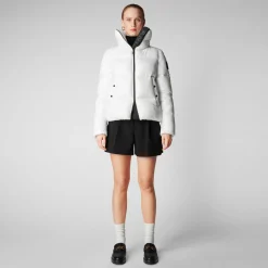 Women's Isla Puffer Jacket in Off White