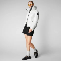 Women's Isla Puffer Jacket in Off White