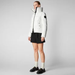 Women's Isla Puffer Jacket in Off White