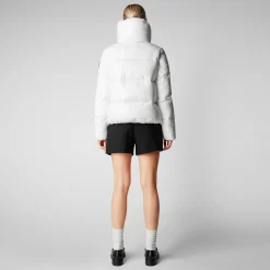 Women's Isla Puffer Jacket in Off White
