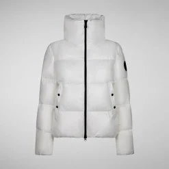 Women's Isla Puffer Jacket in Off White
