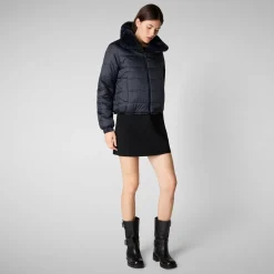 Women's jacket jeon in blue black