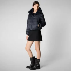 Women's jacket jeon in blue black