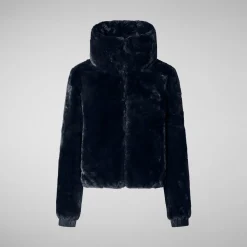 Women's jacket jeon in blue black