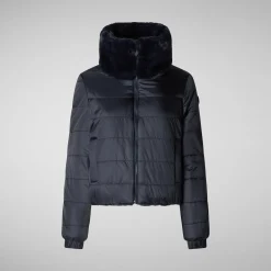 Women's jacket jeon in blue black