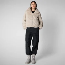 Women's jacket jeon in fog grey