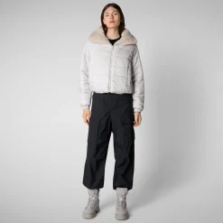 Women's jacket jeon in fog grey