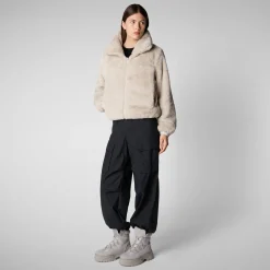 Women's jacket jeon in fog grey