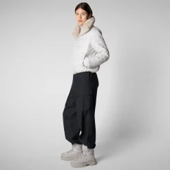 Women's jacket jeon in fog grey