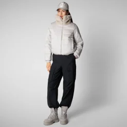 Women's jacket jeon in fog grey