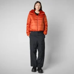 Women's jacket jeon in maple orange