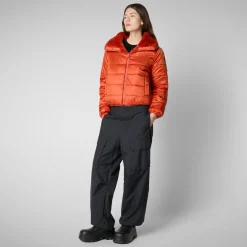 Women's jacket jeon in maple orange