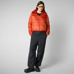 Women's jacket jeon in maple orange