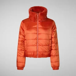 Women's jacket jeon in maple orange