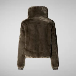 Women's jacket jeon in mud grey