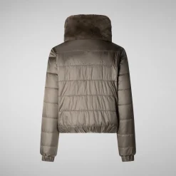 Women's jacket jeon in mud grey